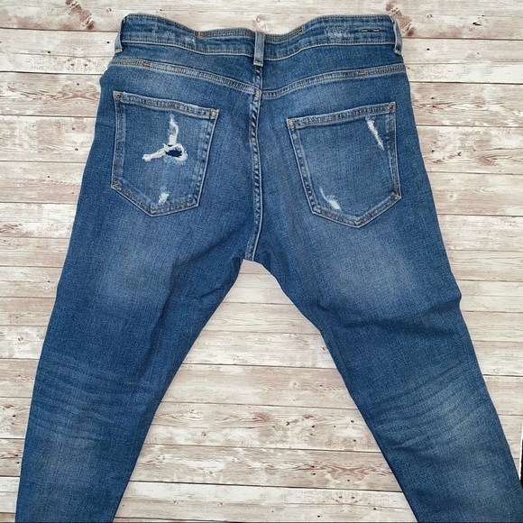 Zara Man Skinny Jeans with Frayed Hem - Picture 4 of 7